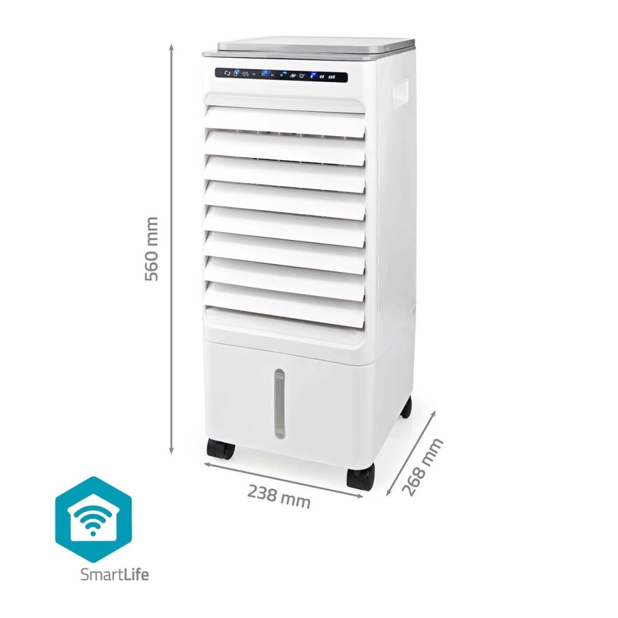 Ilmanjäähdytin 65W/230V Wi-Fi Tuya valkoinen + kauko-ohjaus