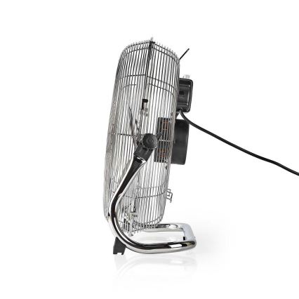 Seisova tuuletin 80W/230V kiiltävä kromi