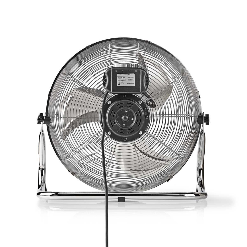 Seisova tuuletin 80W/230V kiiltävä kromi