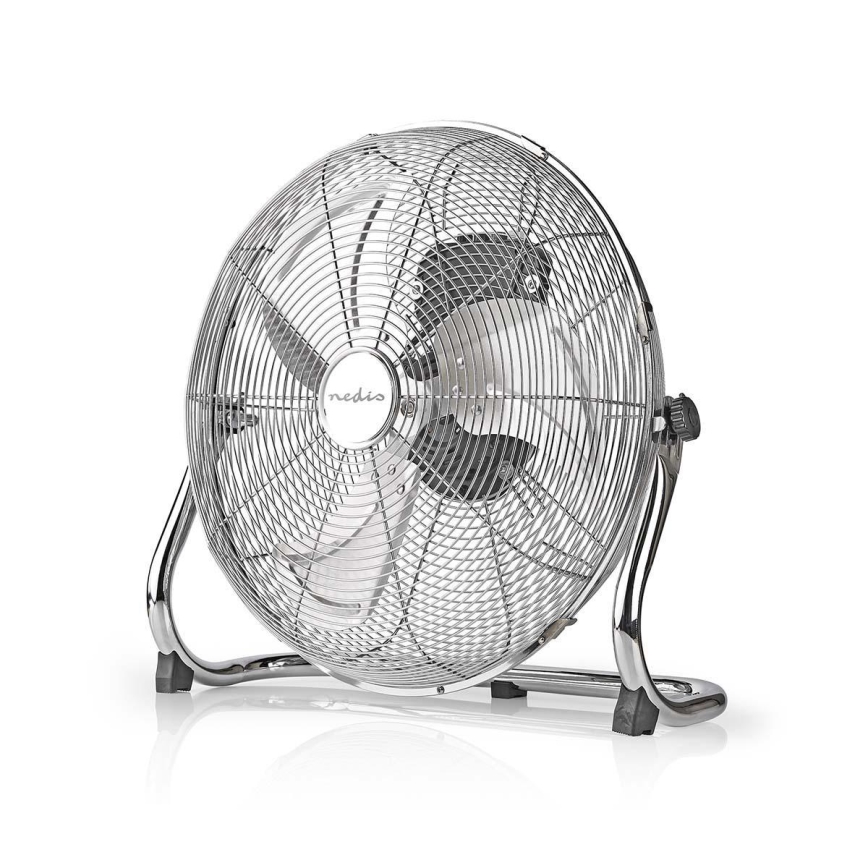 Seisova tuuletin 80W/230V kiiltävä kromi