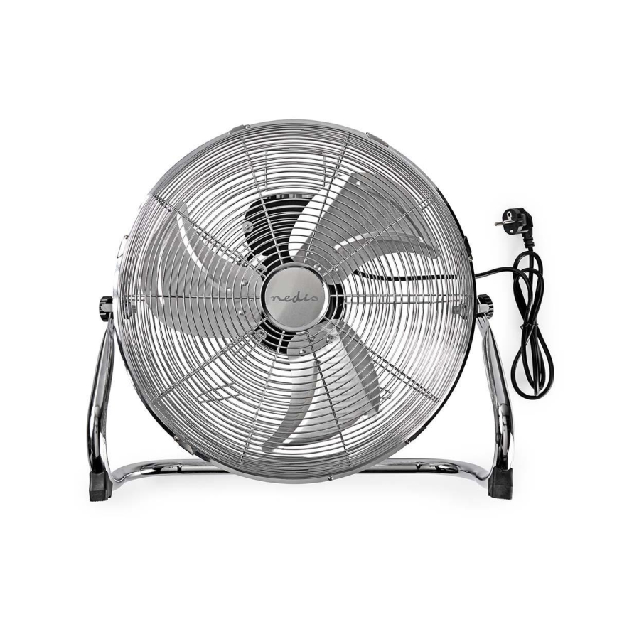 Seisova tuuletin 80W/230V kiiltävä kromi