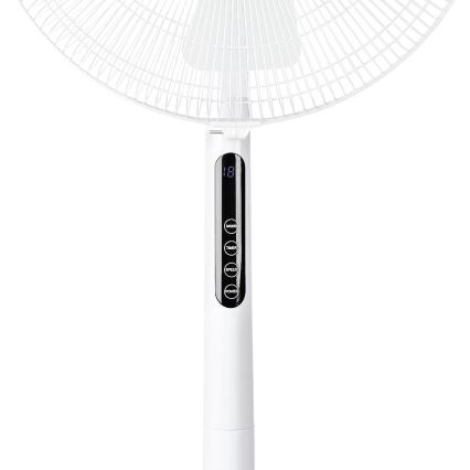 Lattiatuuletin LED-näytöllä 45W/230V valkoinen