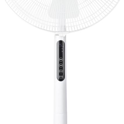 Lattiatuuletin LED-näytöllä 45W/230V valkoinen