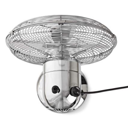 Nedis FNTB20ECR30 - pöytätuuletin 35W/230V kiiltävä kromi