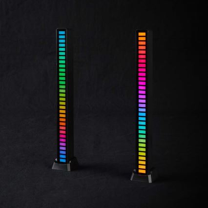 SETTI 2x LED RGB Ladattava pöytävalaisin LED/250 mAh