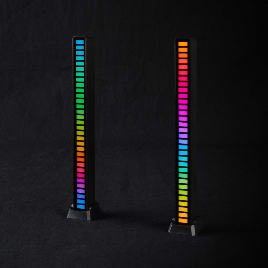 SETTI 2x LED RGB Ladattava pöytävalaisin LED/250 mAh
