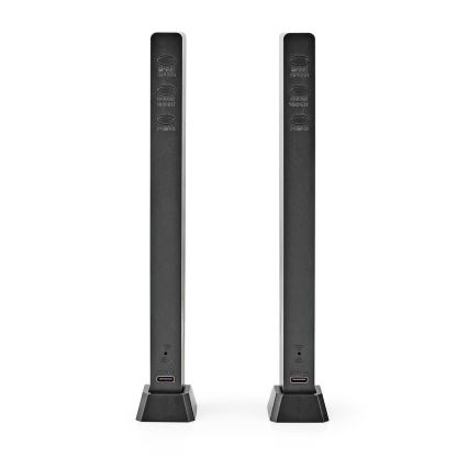 SETTI 2x LED RGB Ladattava pöytävalaisin LED/250 mAh