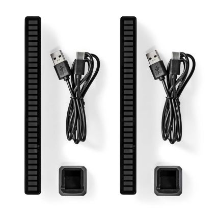 SETTI 2x LED RGB Ladattava pöytävalaisin LED/250 mAh