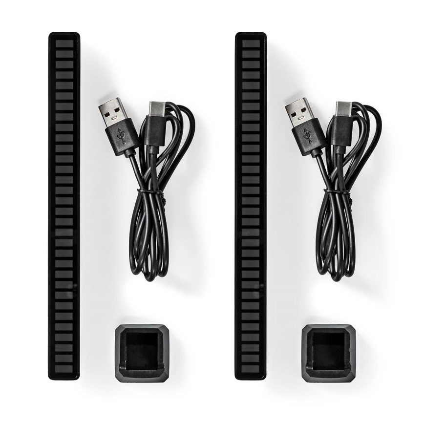 SETTI 2x LED RGB Ladattava pöytävalaisin LED/250 mAh