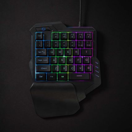 LED RGB Yhden käden pelinäppäimistö 5V