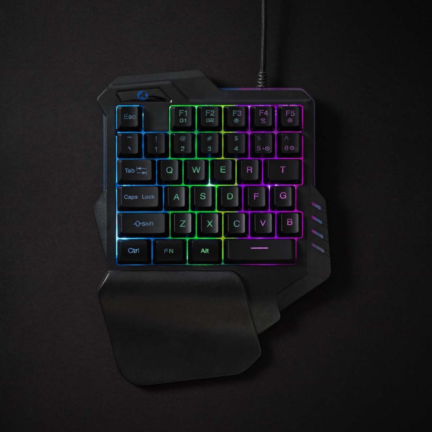LED RGB Yhden käden pelinäppäimistö 5V