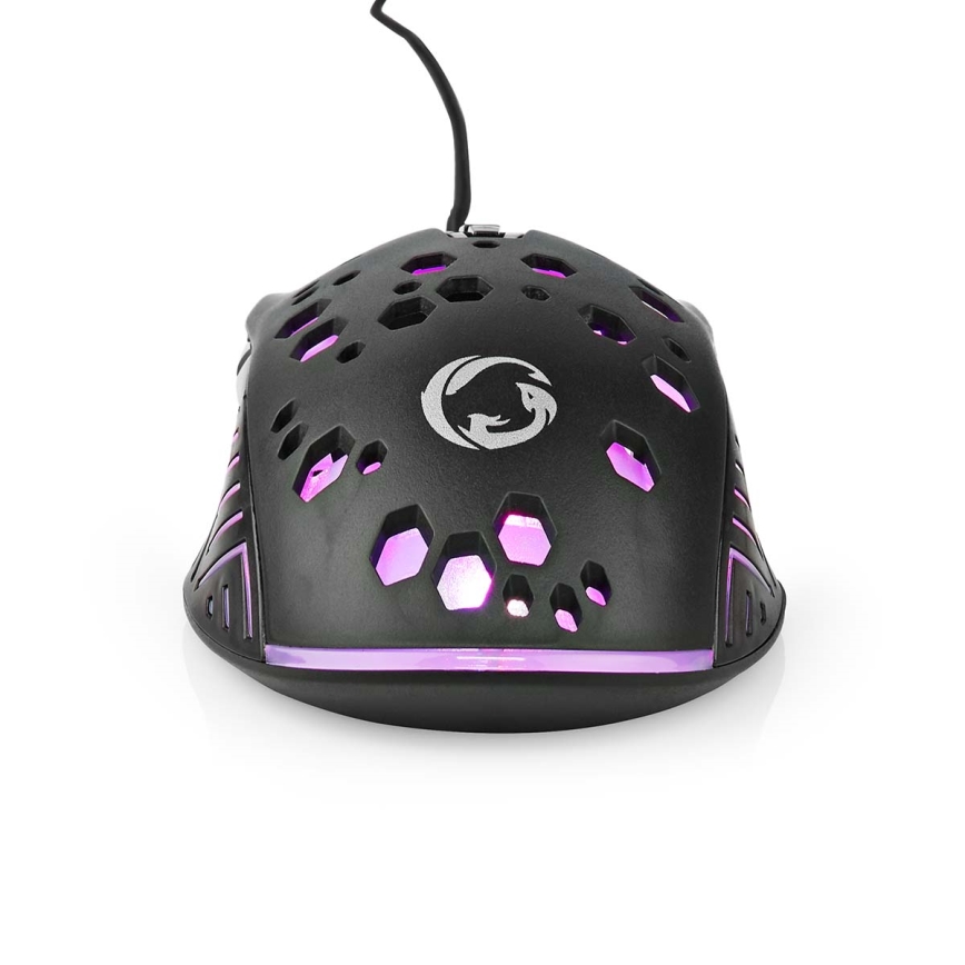 LED Pelihiiri 800/1200/2400/3200/4800/7200 DPI 7 painiketta musta
