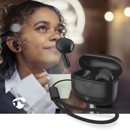 Langaton earphones 250 mAh + 2x 30 mAh musta