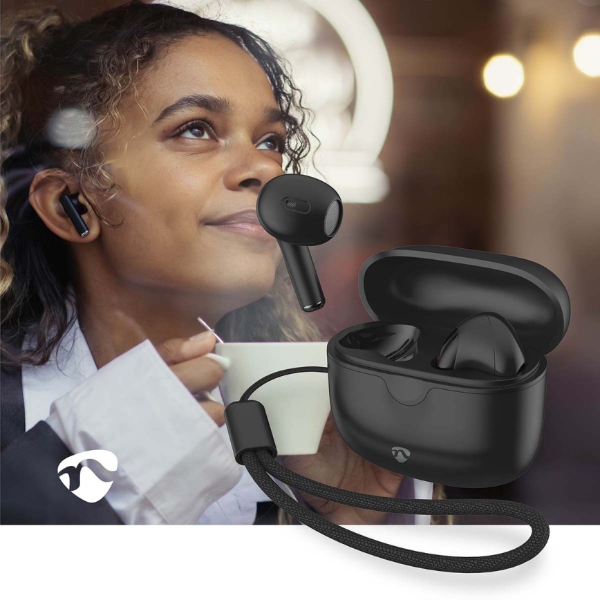 Langaton earphones 250 mAh + 2x 30 mAh musta