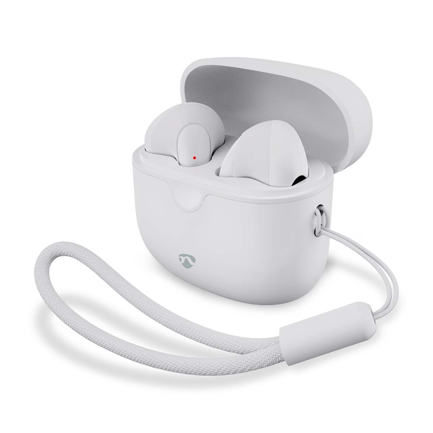 Langaton earphones 250 mAh + 2x 30 mAh valkoinen