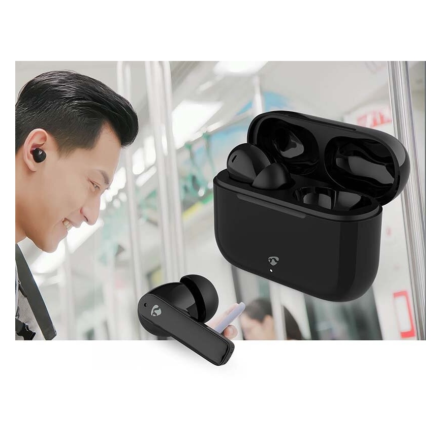 Wireless earphones kanssa ENC IPX4 musta