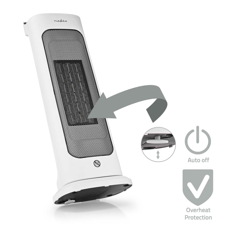 Tuuletin keraamisella lämmityselementillä 1400/2000W/230V + kaukosäädin