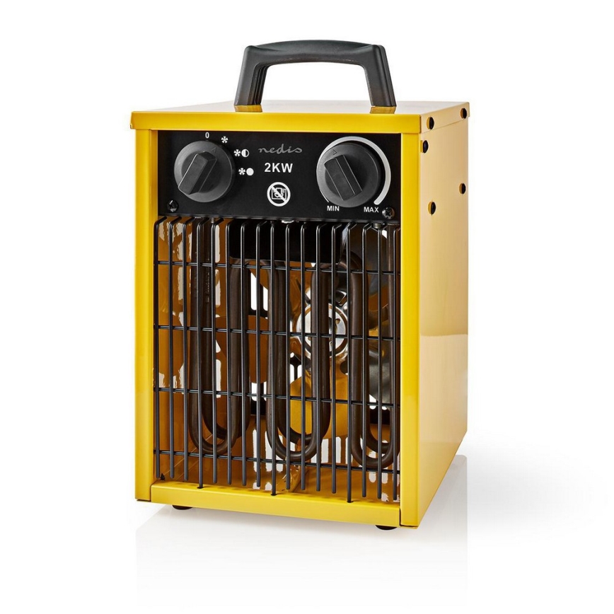 Kestävä tuuletin lämmityselementillä 1000-2000W / 230V IP24