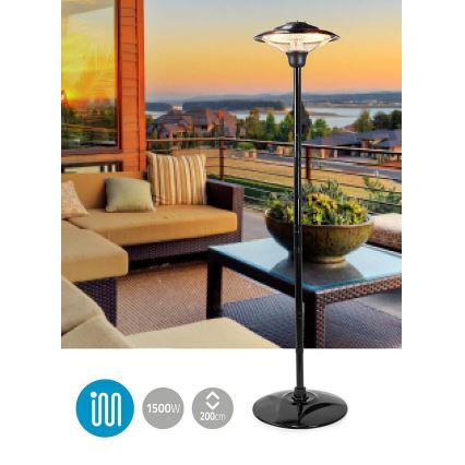 Terassin infrapunalämmitin 200 cm 1500W/230V IP34