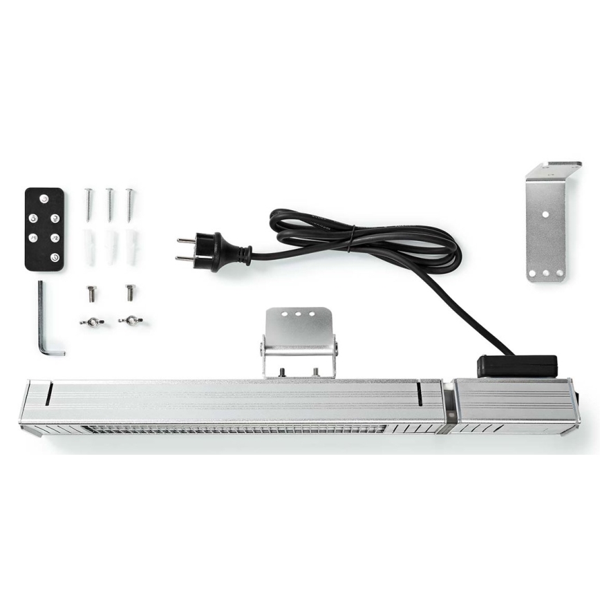 Ulkolämmitin 100W/2000W/230V IP65 + kaukosäädin
