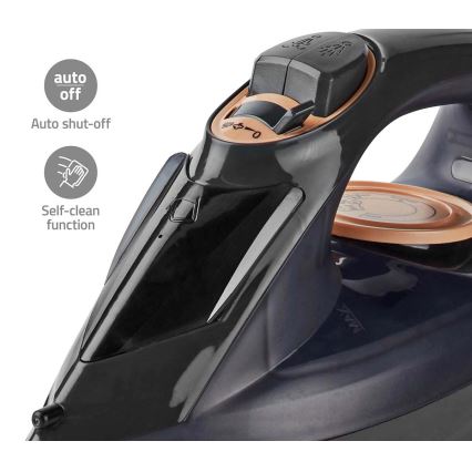 Höyrysilitysrauta 2200W/230V musta