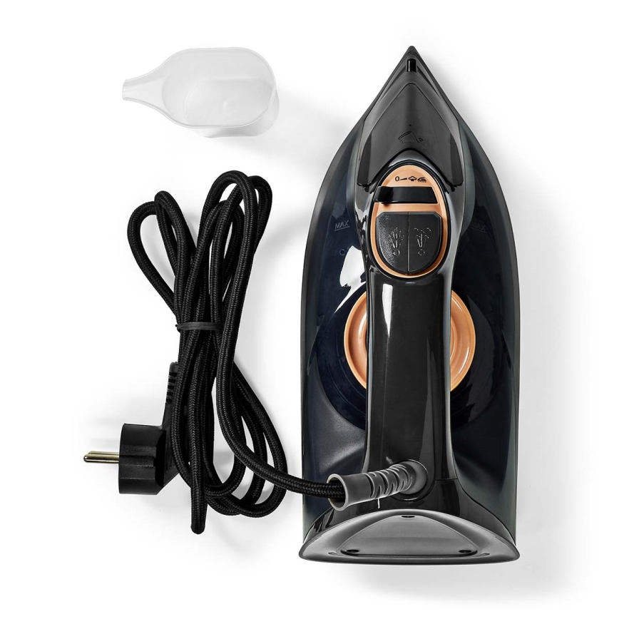 Höyrysilitysrauta 2200W/230V musta