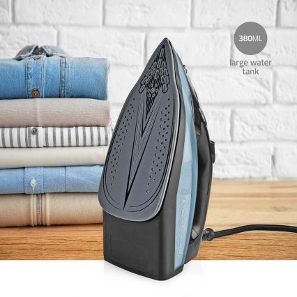Höyrysilitysrauta 2600W/230V musta/sininen