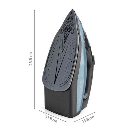 Höyrysilitysrauta 2600W/230V musta/sininen