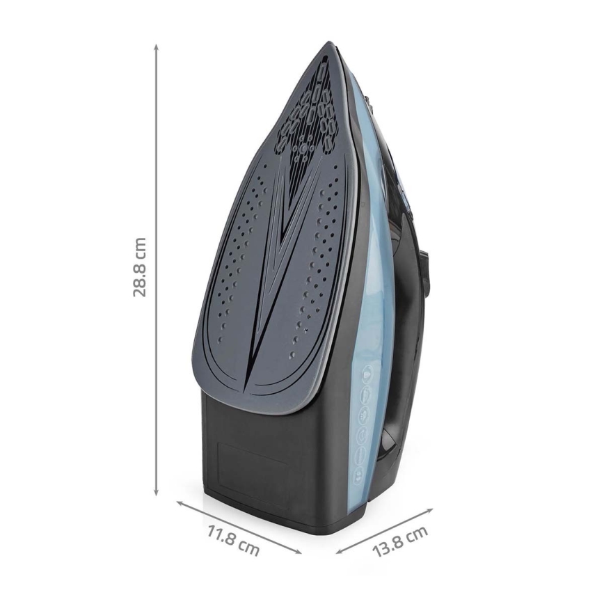 Höyrysilitysrauta 2600W/230V musta/sininen