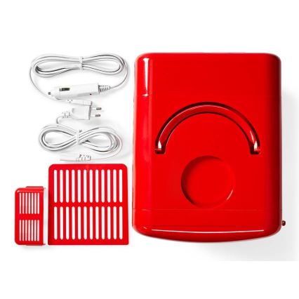 Kannettava minijääkaappi 50W/230V punainen