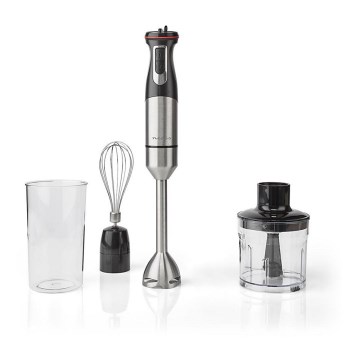 Nedis KAHB400CAL - käsisekoitin 4in1 800W / 230V ruostumatonta terästä