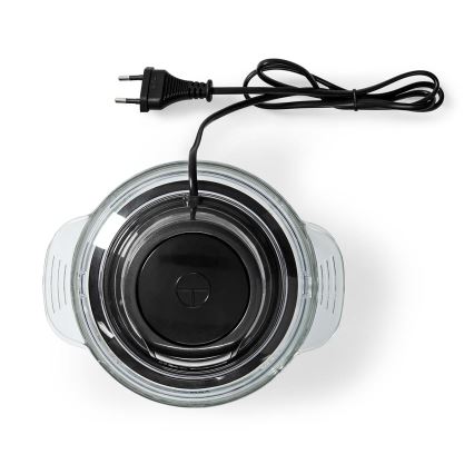 Ruokasilppuri 500W/230V musta/hopea