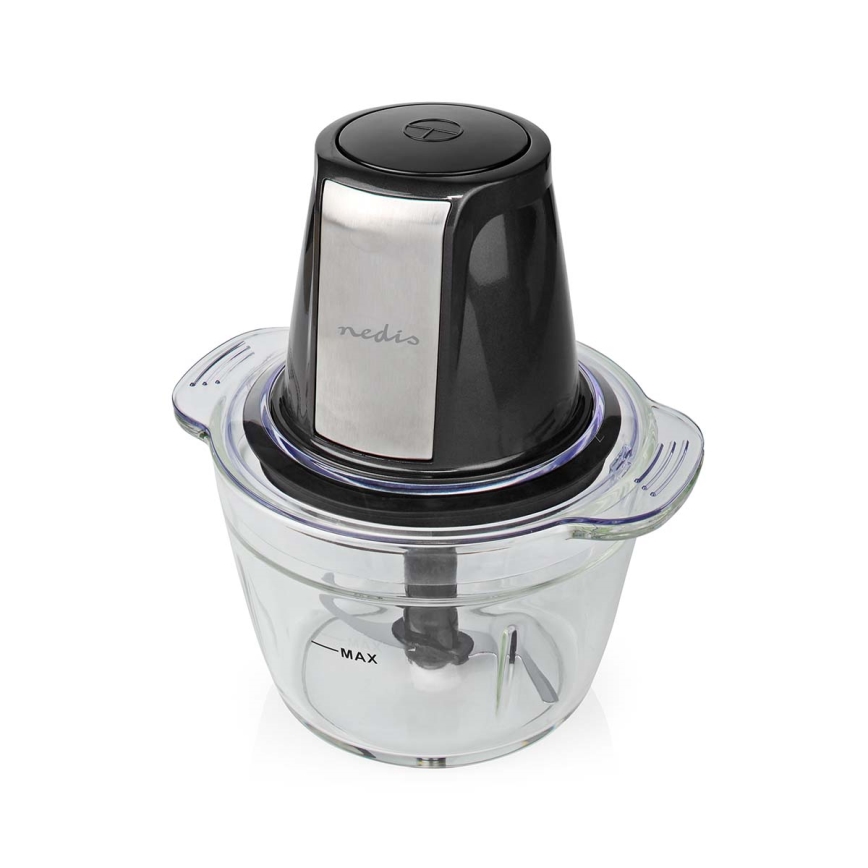 Ruokasilppuri 500W/230V musta/hopea