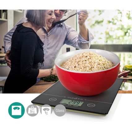 Digitaalinen keittiövaaka 1xCR2032 musta