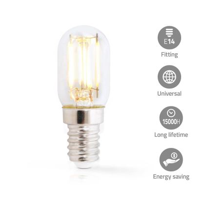 jääkaapin LED-polttimo T22 E14/1,5W/230V 1800K