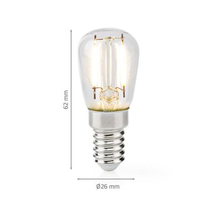 jääkaapin LED-polttimo T26 E14/2W/230V 2700K