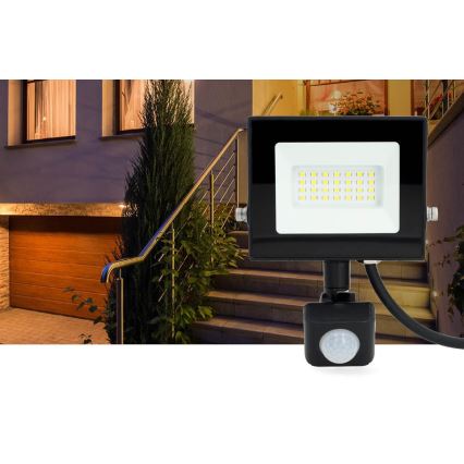 LED-valonheitin anturilla LED/20W/230V 4000K IP44