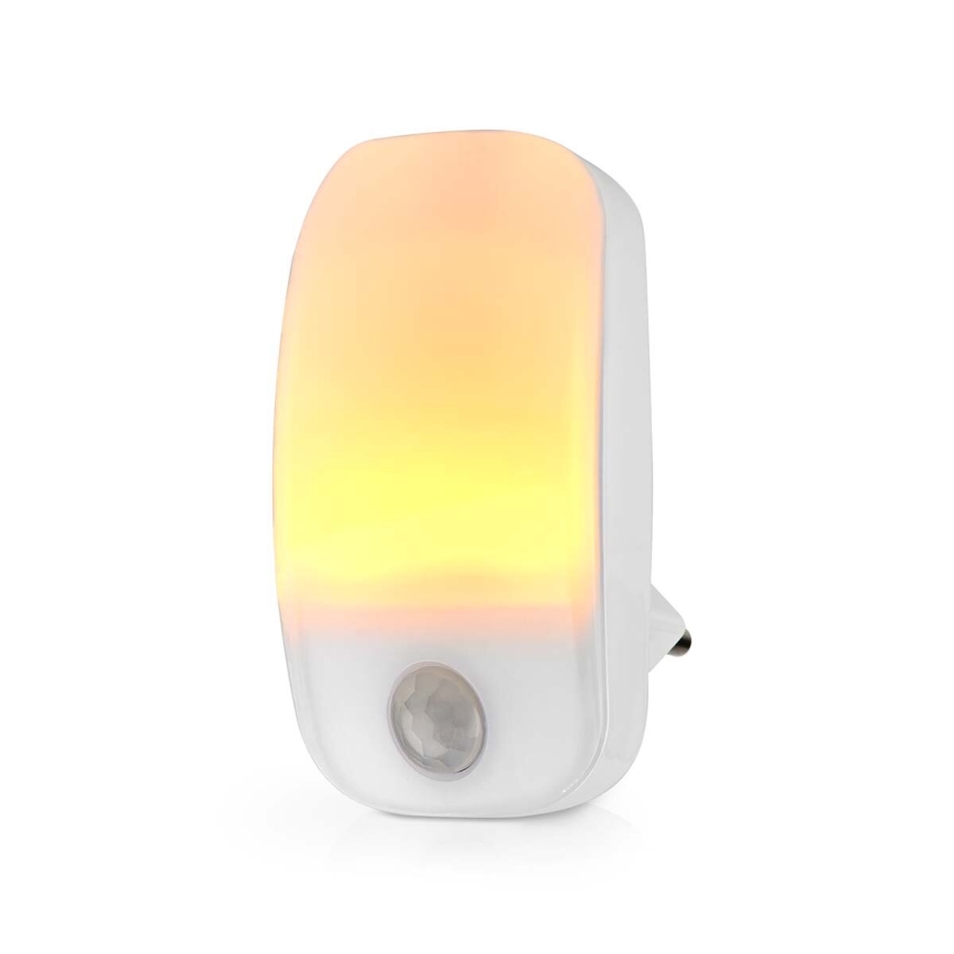 LED Suuntavalaisin liike- ja hämärätunnistimella LED/0,55W/230V valkoinen
