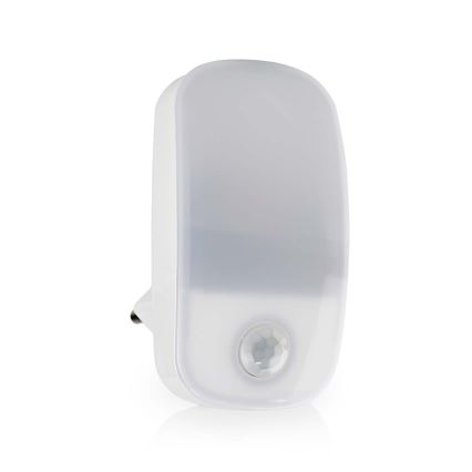 LED Suuntavalaisin liike- ja hämärätunnistimella LED/0,55W/230V valkoinen