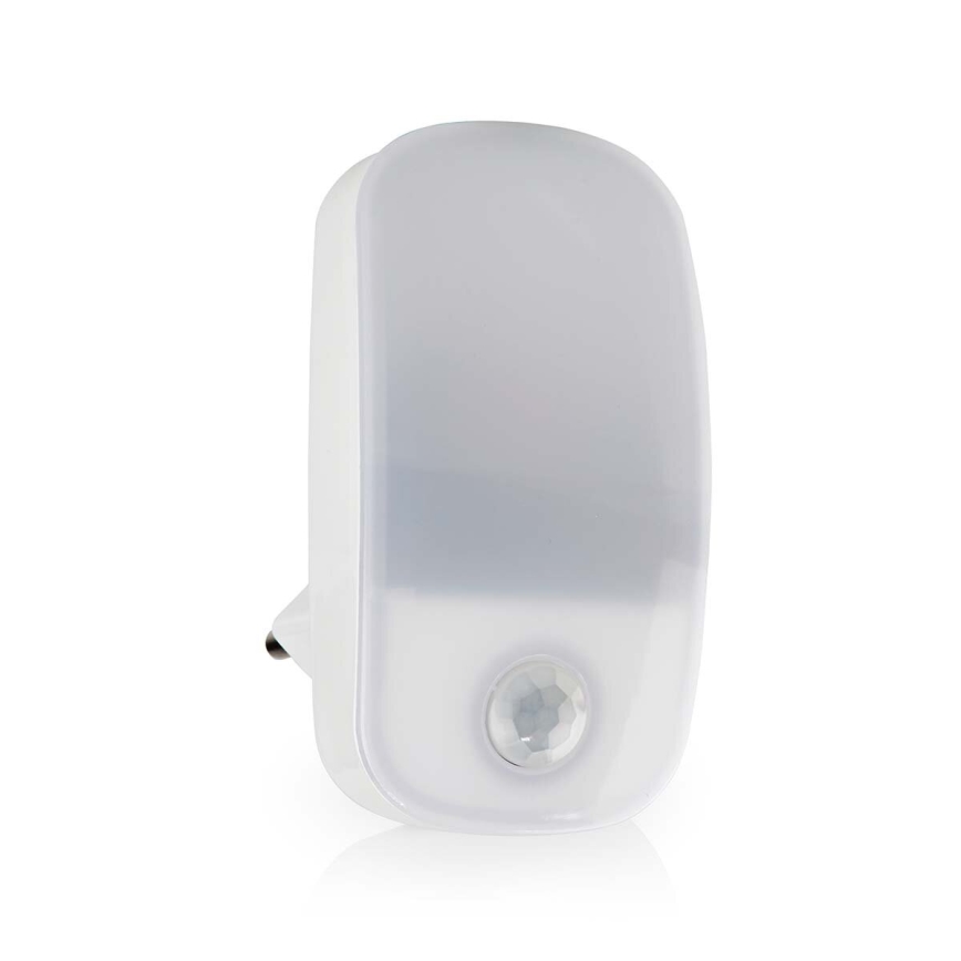 LED Suuntavalaisin liike- ja hämärätunnistimella LED/0,55W/230V valkoinen