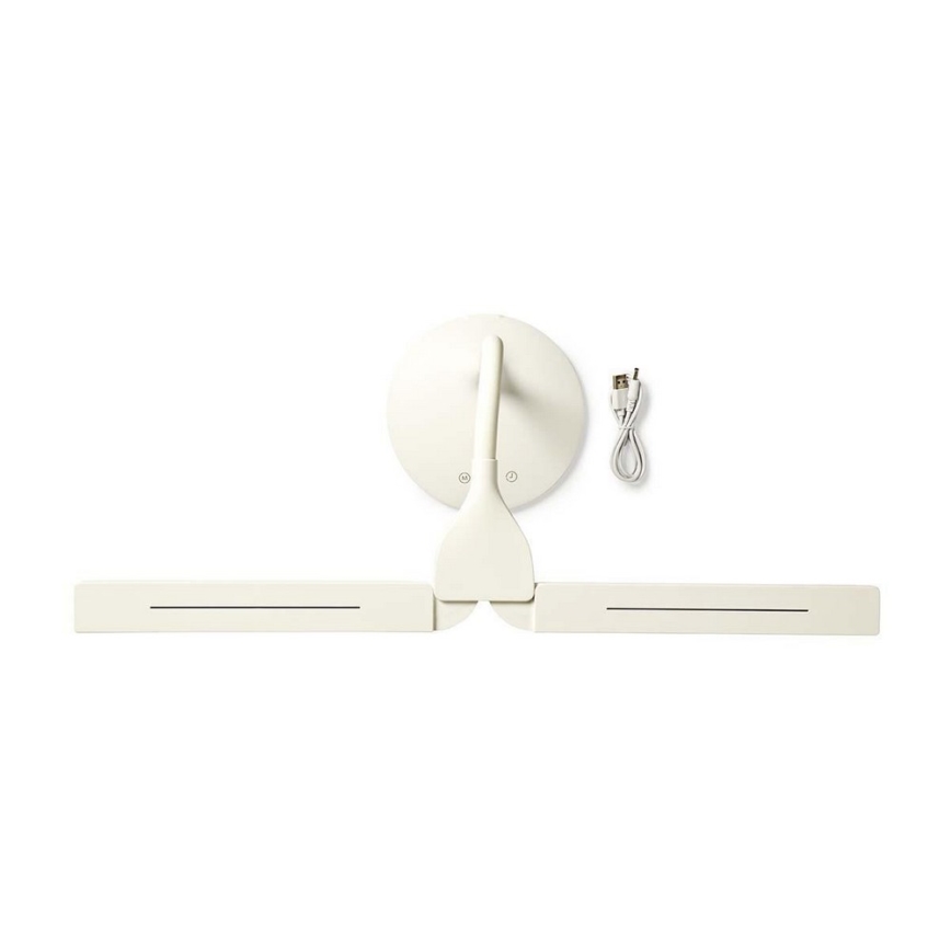Himmennettävä LED-pöytävalaisin LED/6W/5V 2200 mAh valkoinen