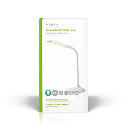 Himmennettävä LED-pöytävalaisin LED/6W/5V 2200 mAh valkoinen