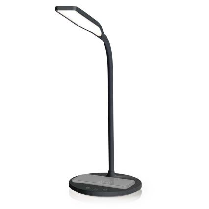 LED Himmennettävä kosketus flexible pöytävalaisin kanssa 15W langaton lataus Qi LED/5,5W/230V 2700-6500K musta