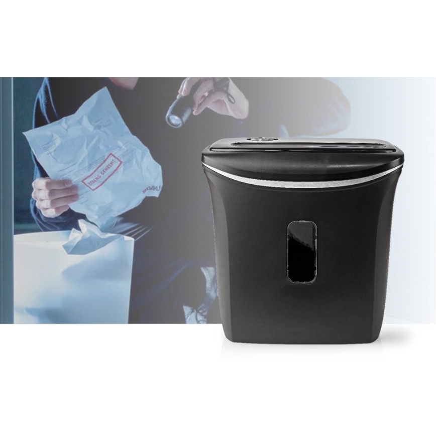 Paperisilppuri A4 äänenvoimakkuus 12 l 230V musta