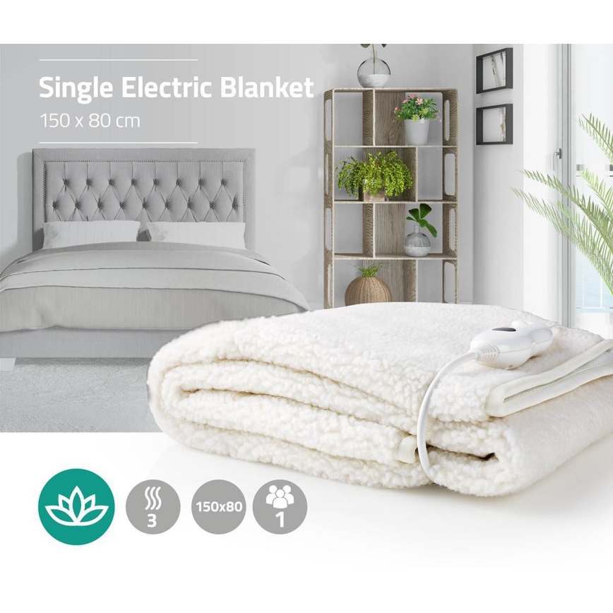 Sähkölämmitteinen peitto 60W/230V 150x80 cm villa