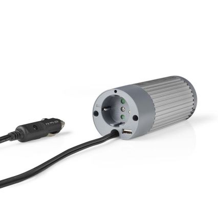 Jännitteenmuunnin 100W/24/230V + USB