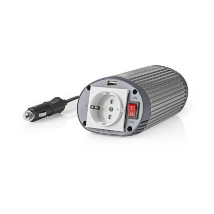 Jännitteenmuunnin 150W/24/230V + USB