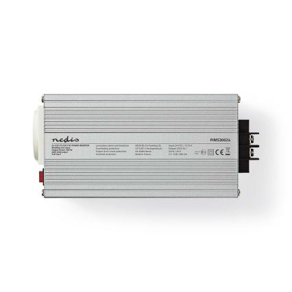 Jännitteenmuunnin 300W/24/230V + USB