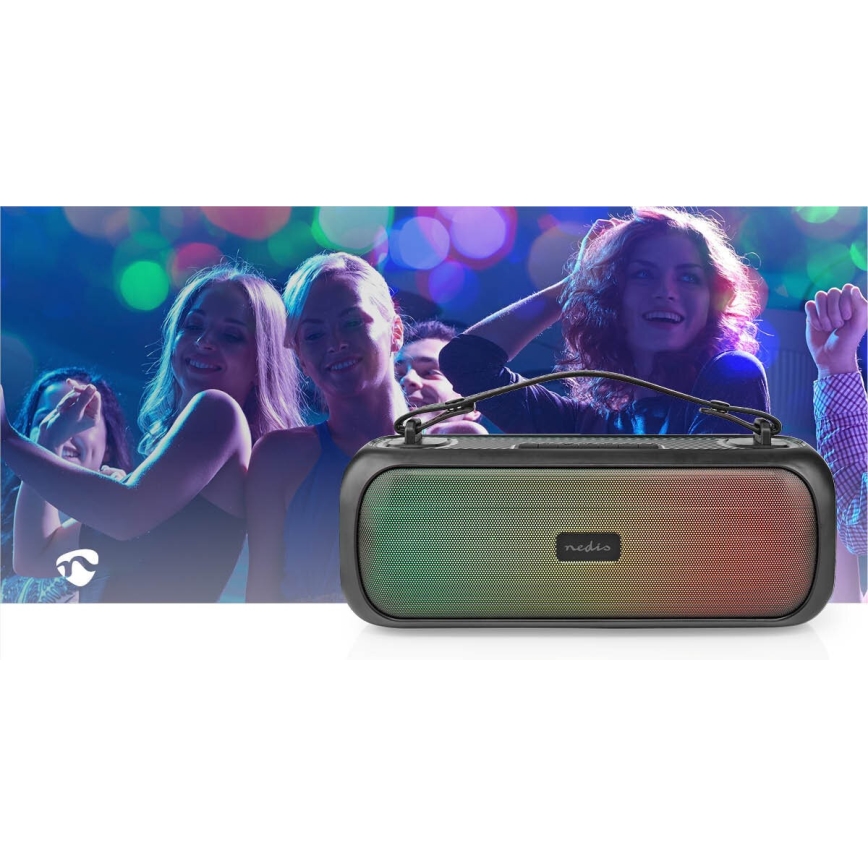 LED RGB ladattava kaiutin 45W/3000 mAh IPX5