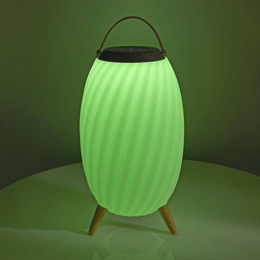 LED RGB Ladattava pöytävalaisin kaiuttimella 60W/2200 mAh IPX5